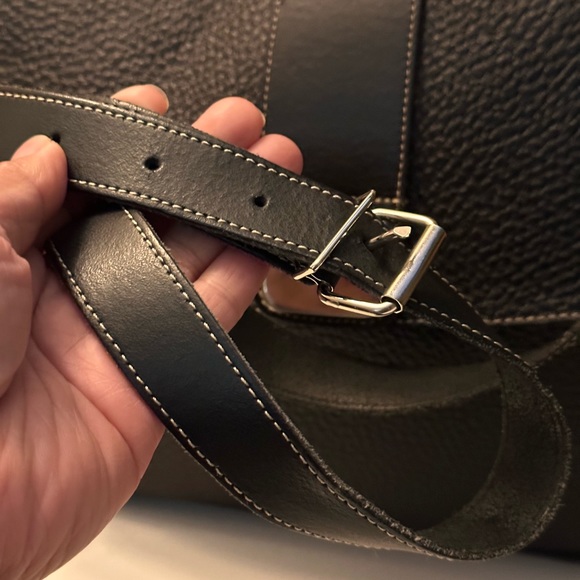 Paquetage Paris Pebbled Leather Messenger Bag - Picture 7 of 9